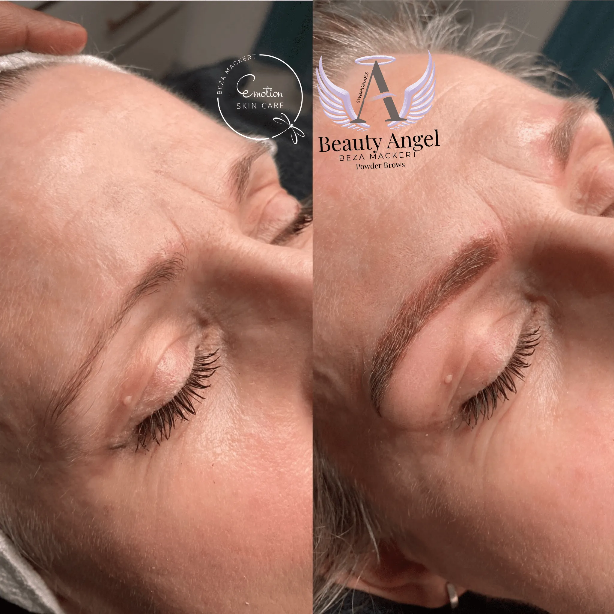 Powder Brows Vorher Nachher
